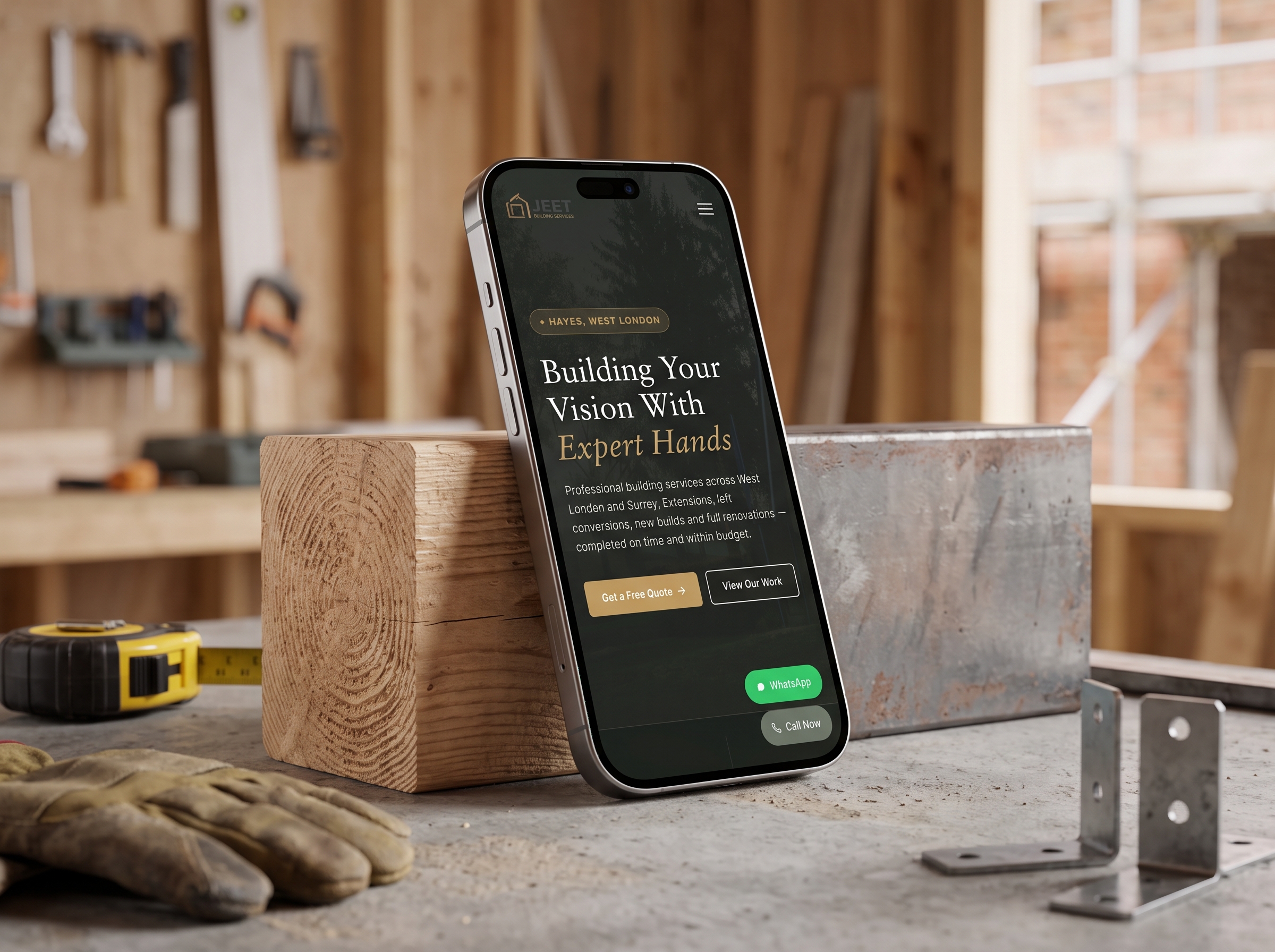 Jeet Building Services — Builder Website, West London - Live Architecture Overview